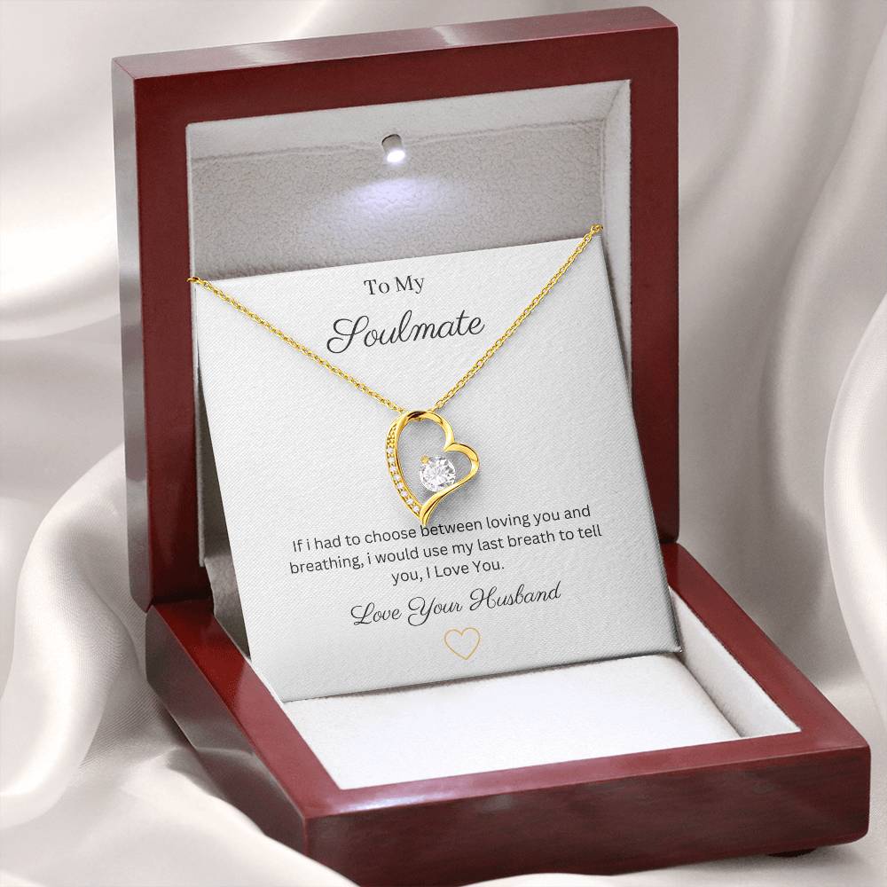 Heart pendant 14k white gold finish or 18k yellow gold finish 6.5mm round cut cubic zirconia stone