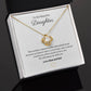 14k or 18K Gold Beautiful Daughter love knot Pendant Necklace