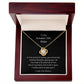 To My Smokin' Hot Babe Necklace Love Knot Pendant with message card 14k or 18k gold finish.