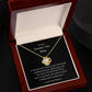 To My Smokin' Hot Babe Necklace Love Knot Pendant with message card 14k or 18k gold finish.