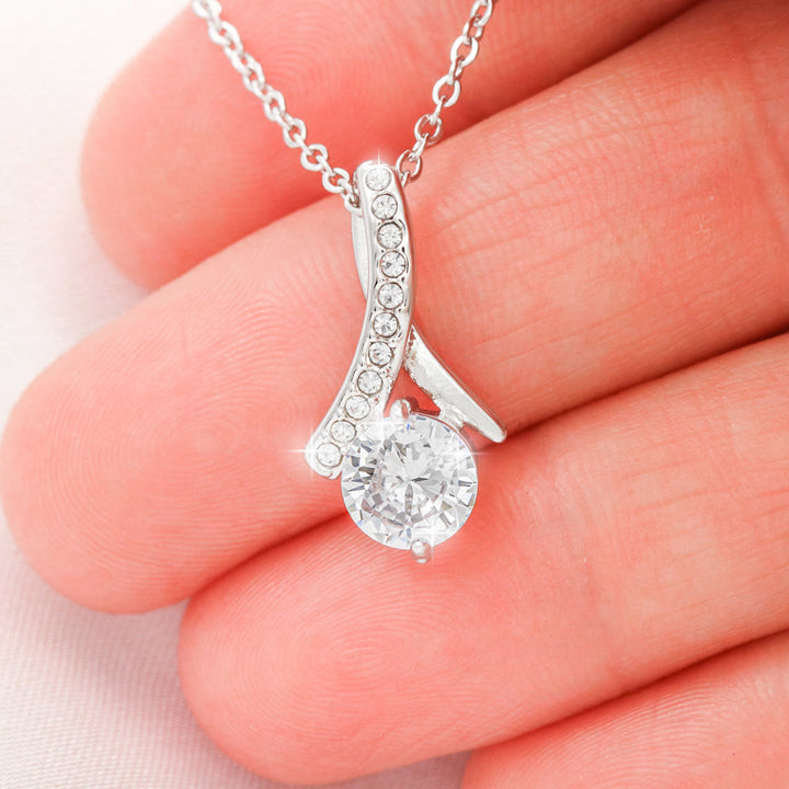 14k White Gold Necklace Pendant Embellished With Cubic Zirconia Crystals