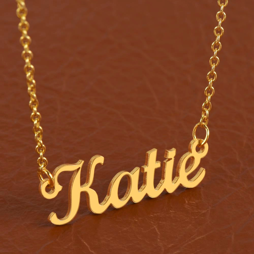 Custom design name pendant necklace made just for them!