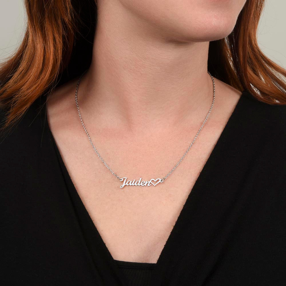 Personalised Heart Name Necklace