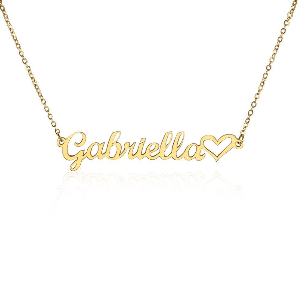 Personalised Heart Name Necklace