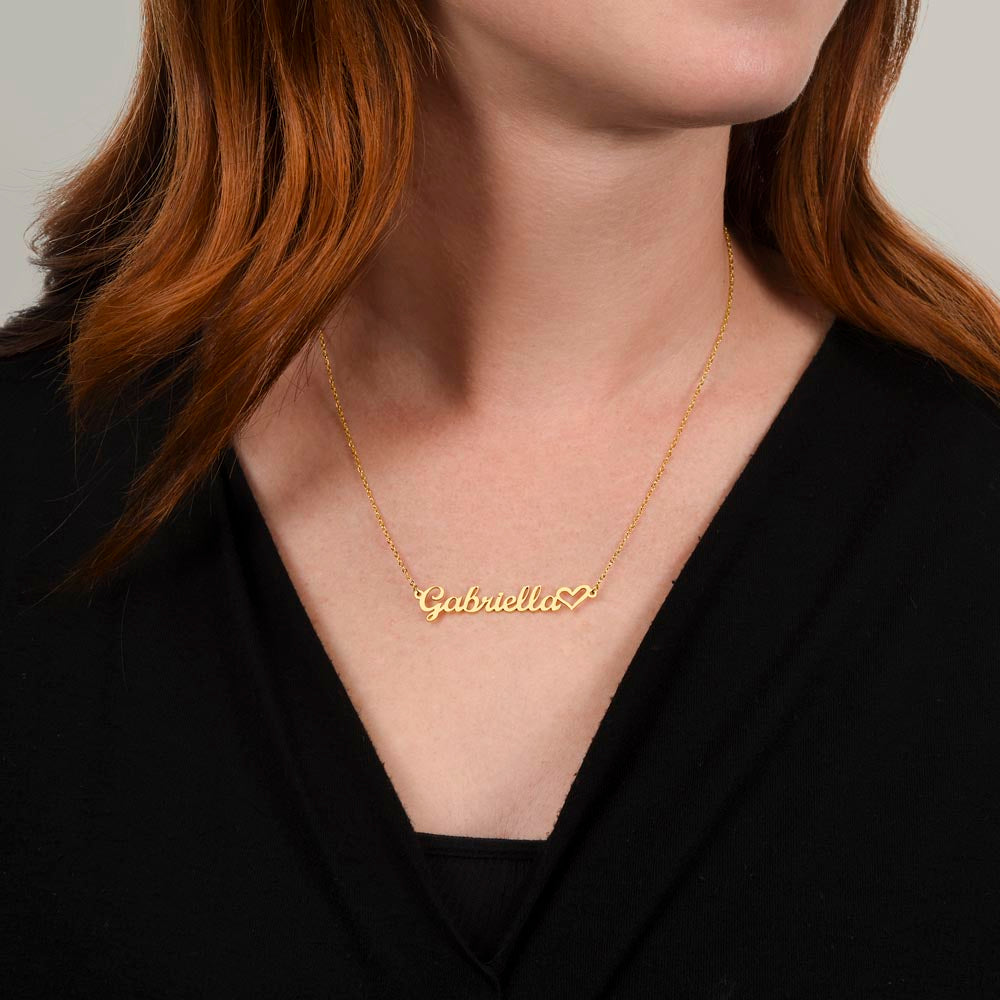 Personalised Heart Name Necklace