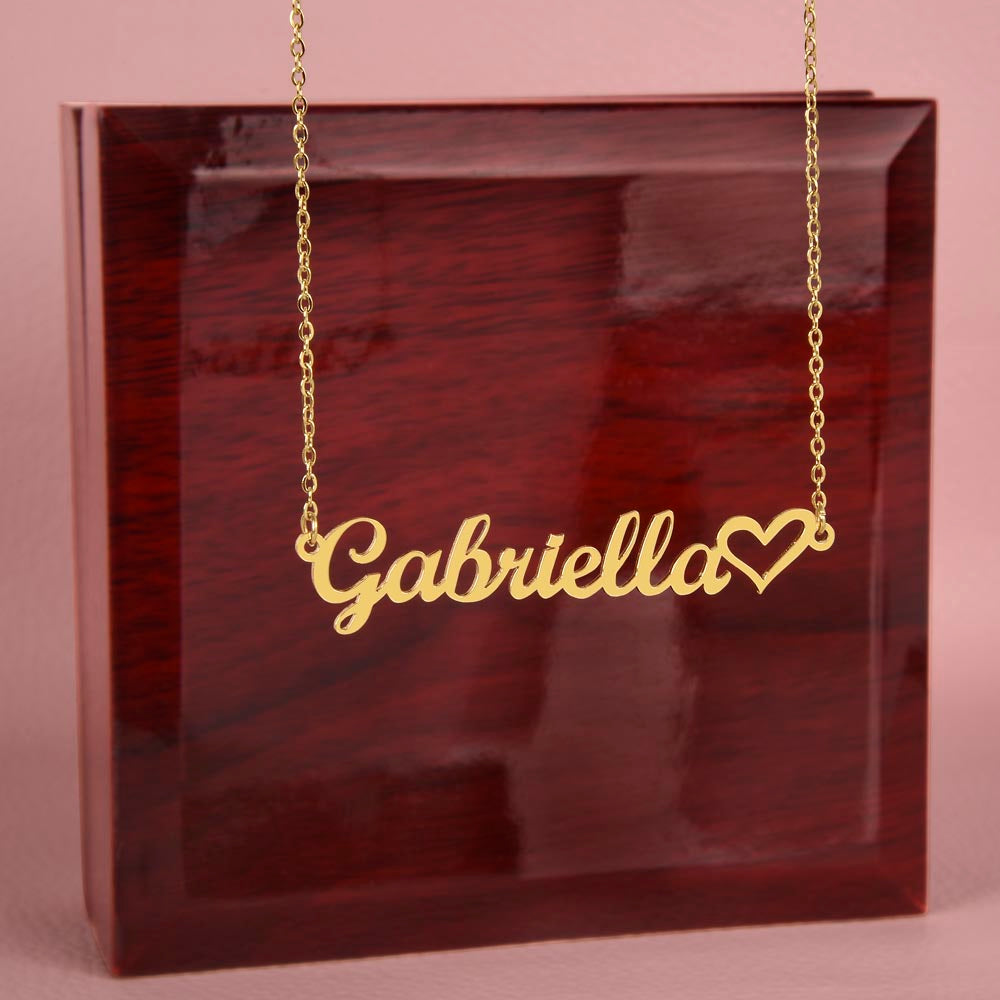 Personalised Heart Name Necklace