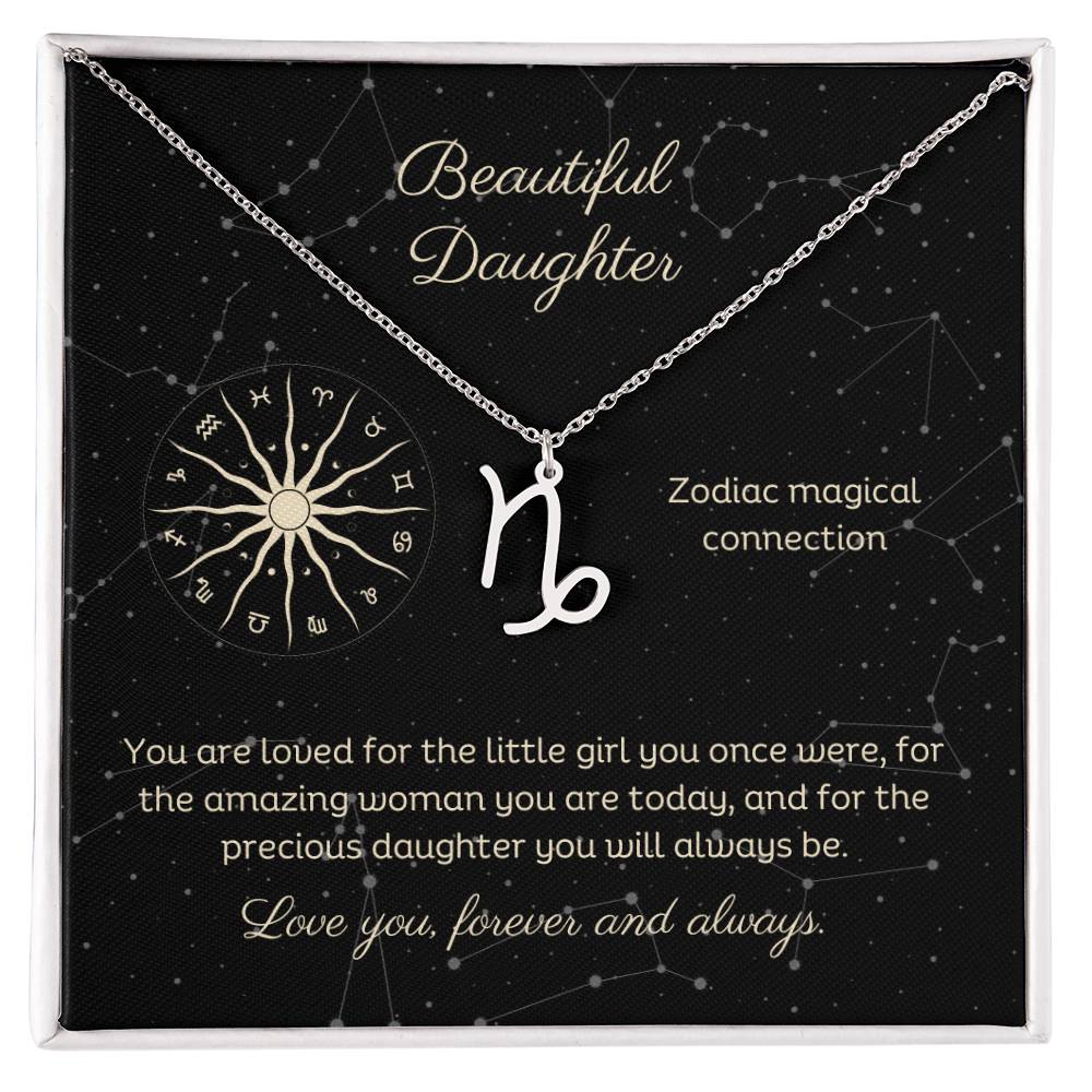 Zodiac Necklace Astrological Sign Design