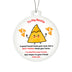 To My Bestie Personalised Acrylic Ornament. Constructed from high quality acrylic and features a unique, vibrantly printed fun Nacho only friend chip design.