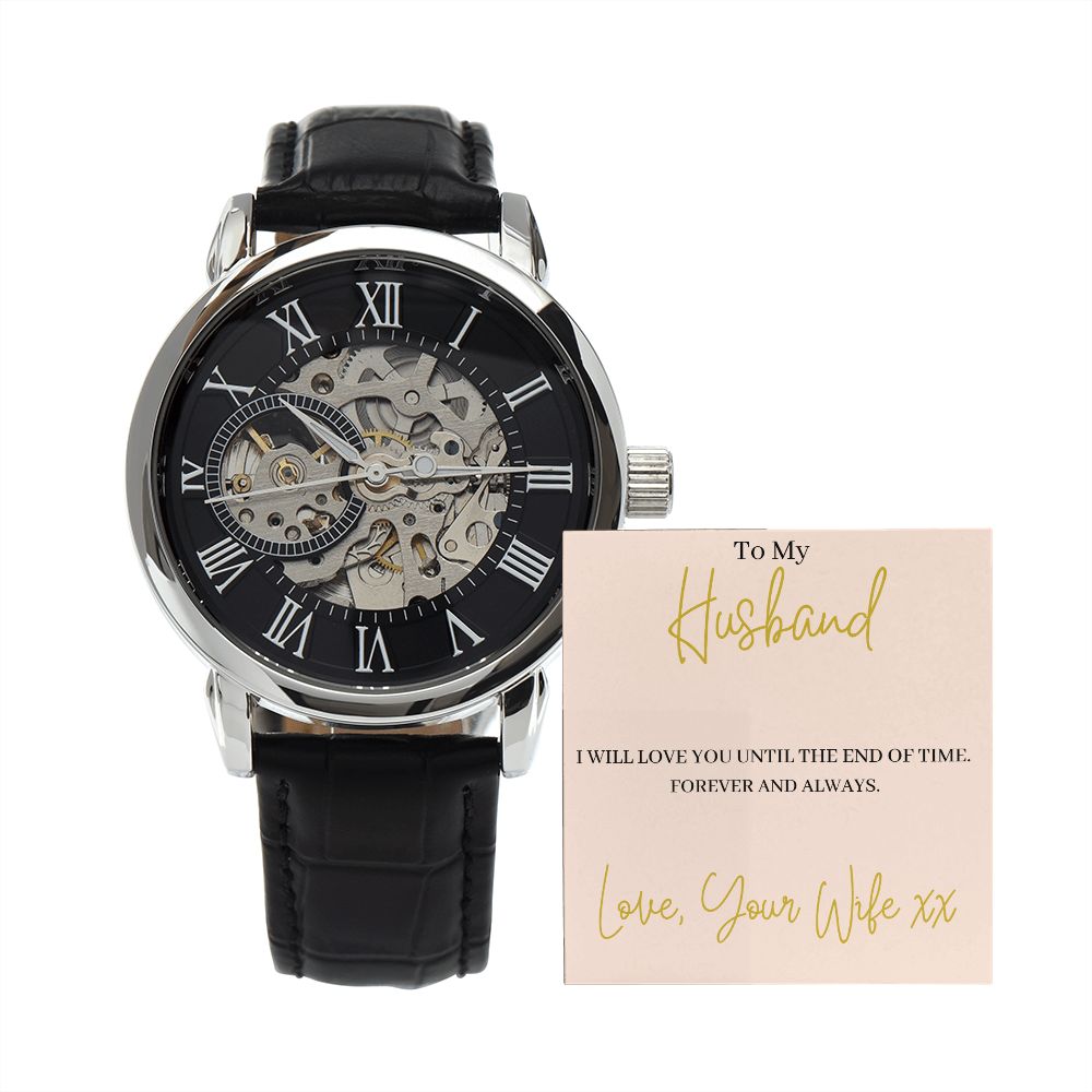 To My Husband Openwork Watch – Rattle & Buzz