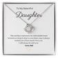 beautiful Love Knot Necklace that symbolizes your never-ending love. This piece features a beautiful pendant embellished with premium cubic zirconia crystals. 14k white gold over stainless steel or 18k yellow gold over stainless steel.