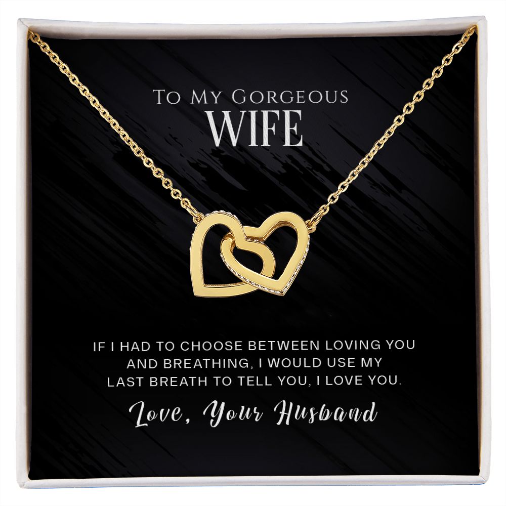 To my gorgeous 2025 wife heart necklace