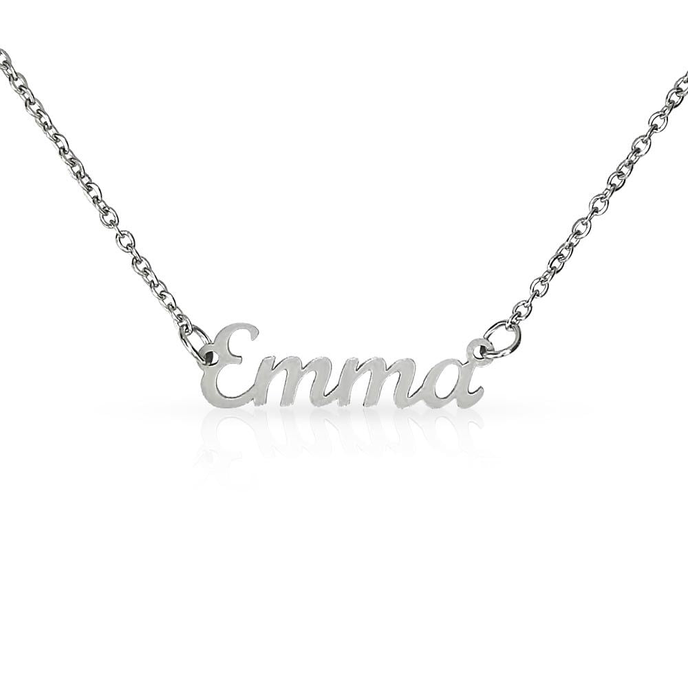 Give your special someone a custom design name necklace made just for them!