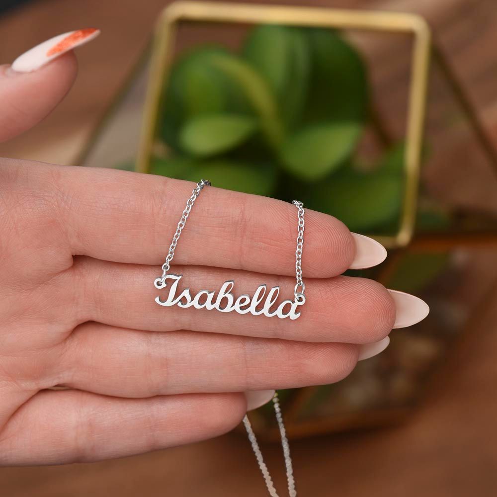 Give your special someone a custom design name necklace made just for them!