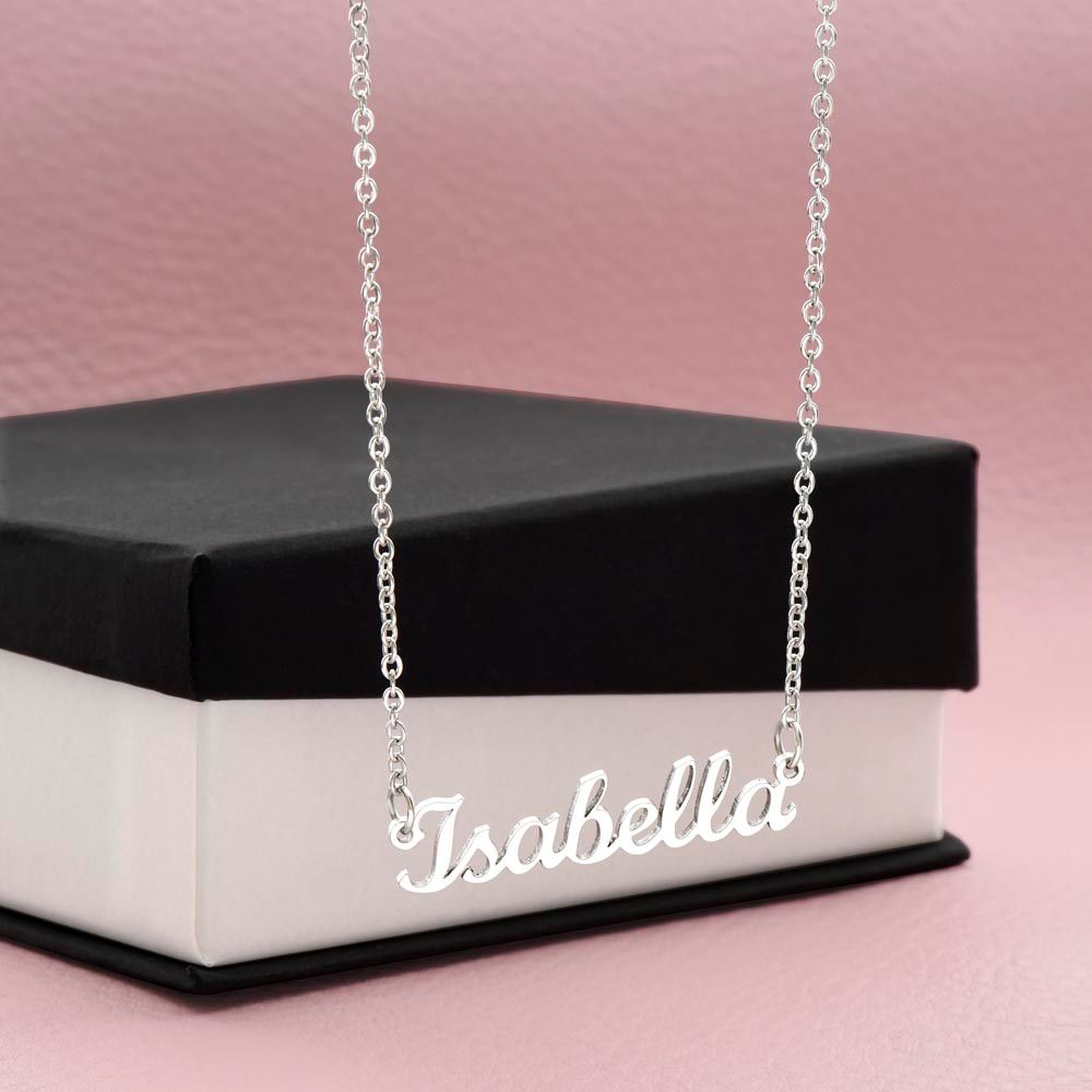 Give your special someone a custom design name necklace made just for them!