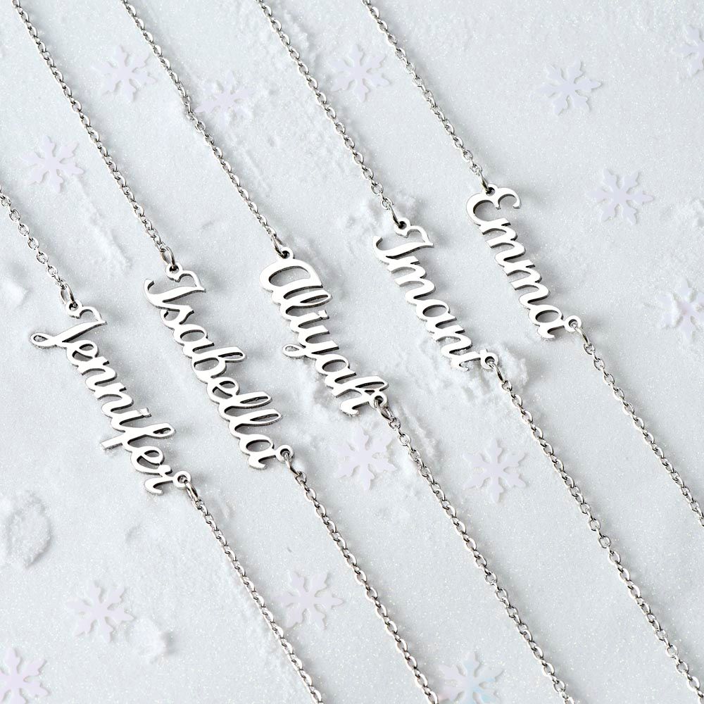 Give your special someone a custom design name necklace made just for them!