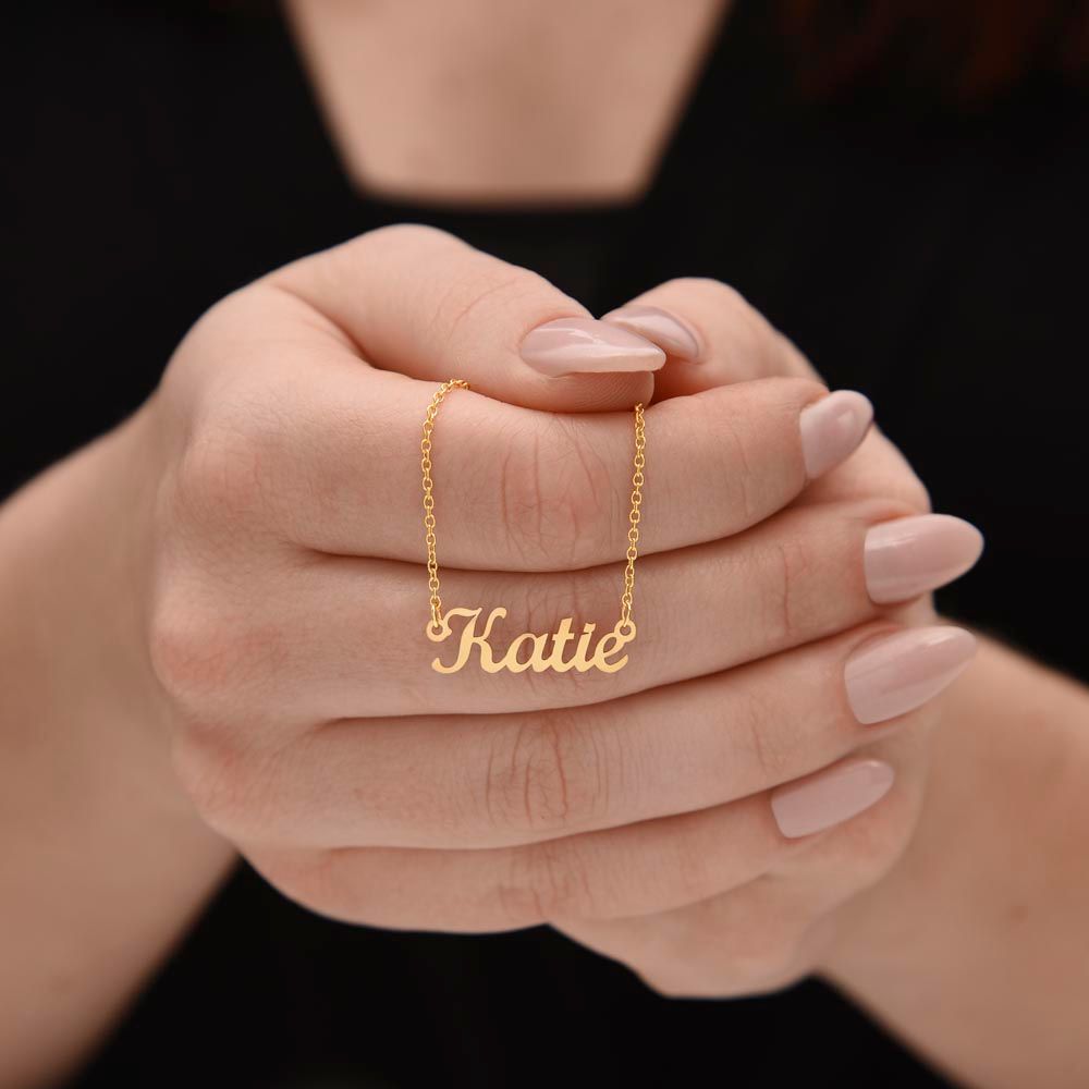 Give your special someone a custom design name necklace made just for them!