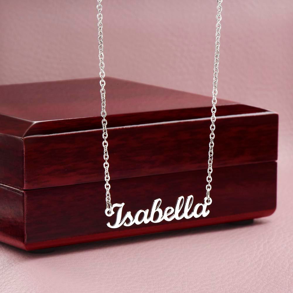 Give your special someone a custom design name necklace made just for them!