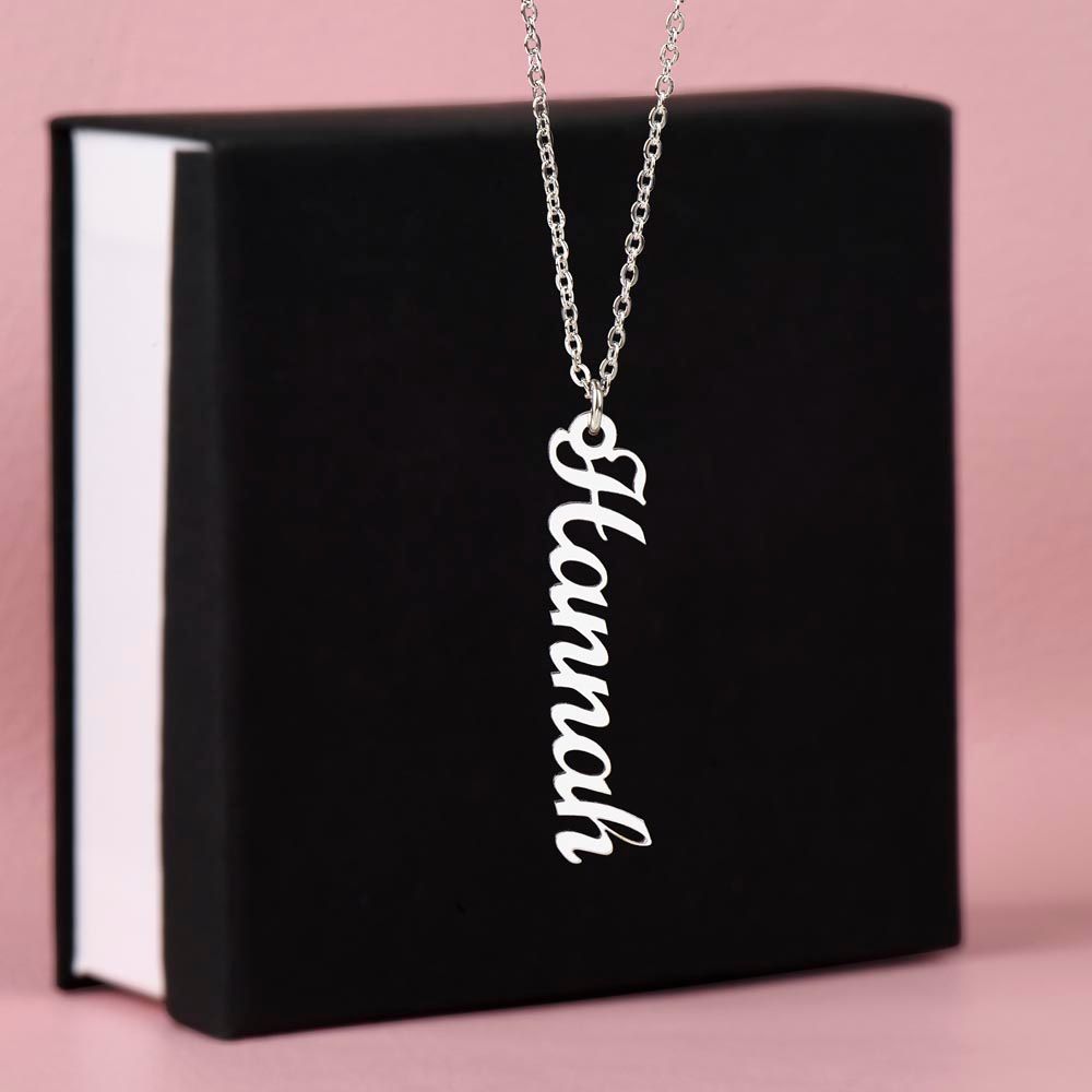 Your Vertical Personalised Name Necklace