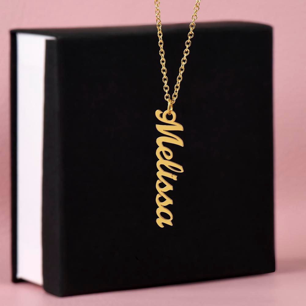 Your Vertical Personalised Name Necklace