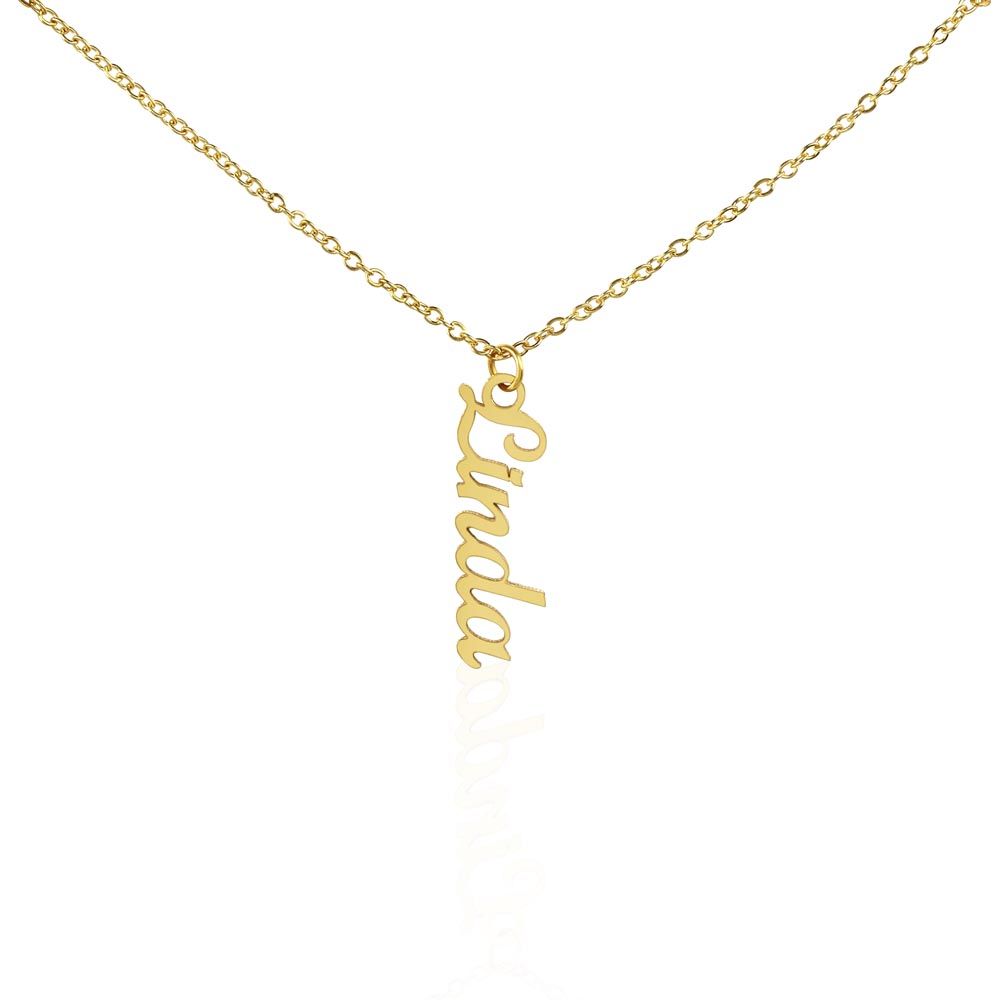 Your Vertical Personalised Name Necklace