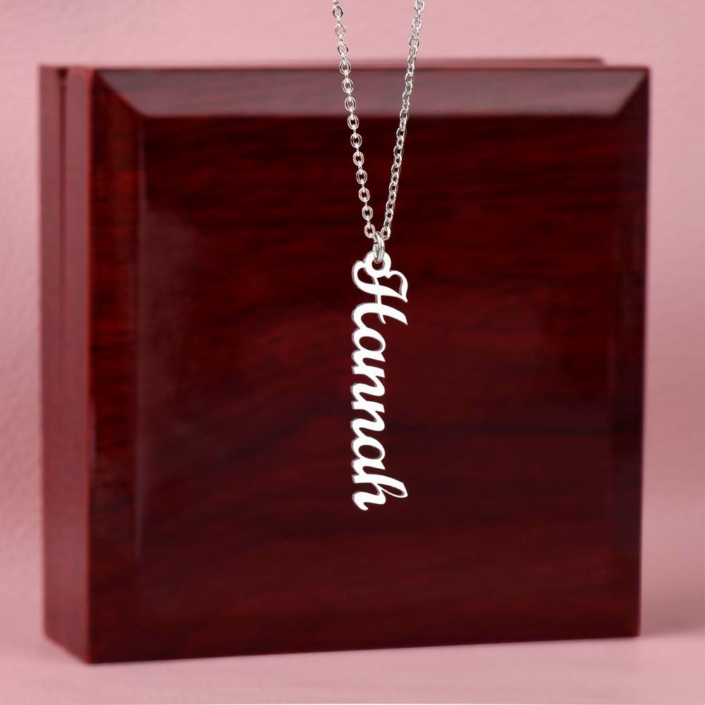 Your Vertical Personalised Name Necklace